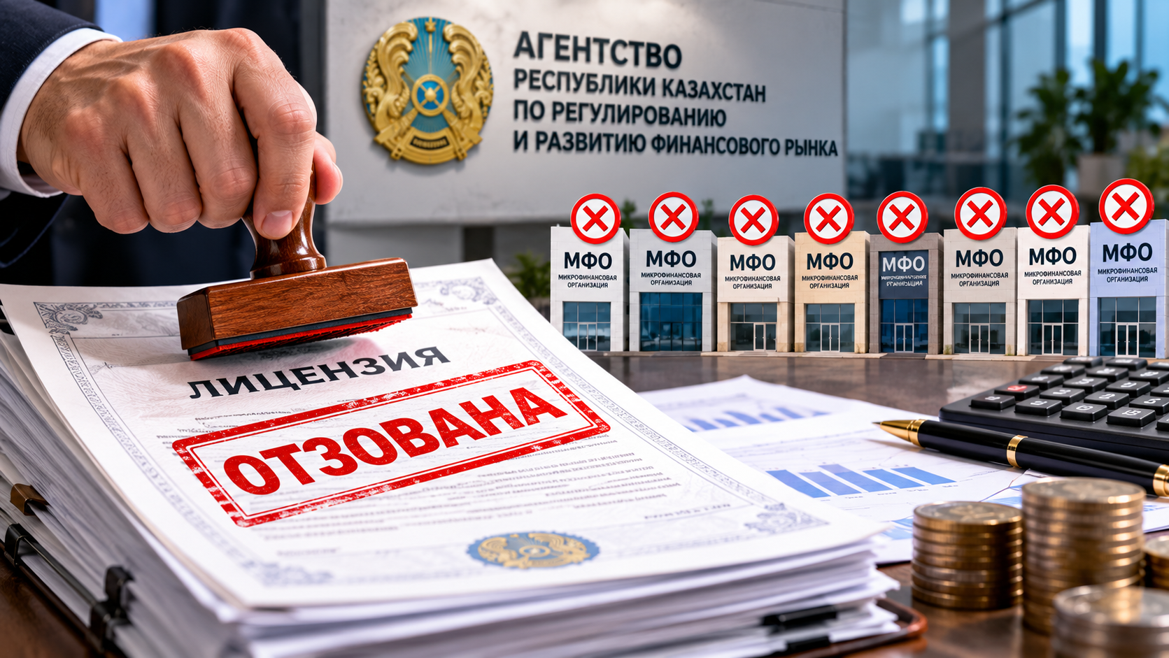 Сразу семь МФО лишили лицензий в Казахстане  