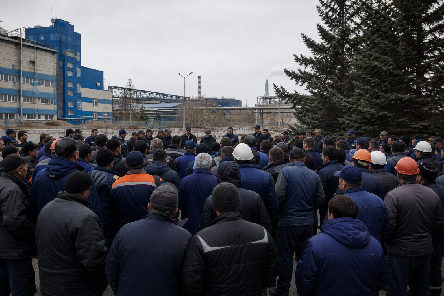 "Зарплаты не растут": работники завода в Казахстане вышли на митинг