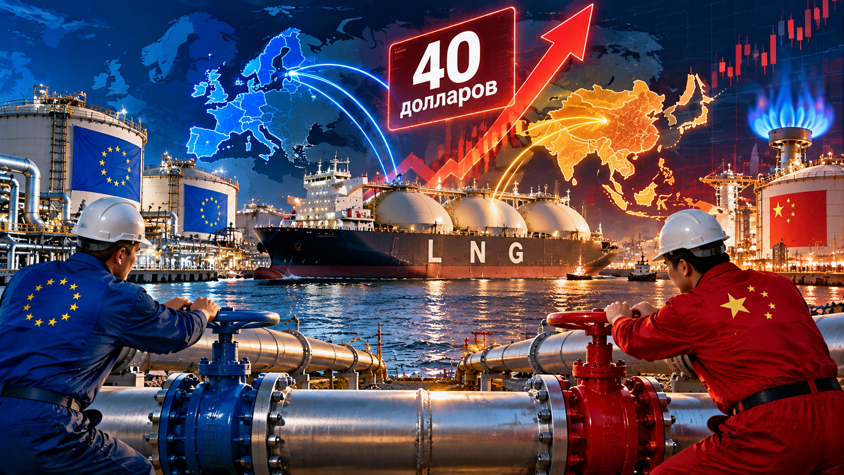 Мир столкнулся с дефицитом СПГ: цены могут взлететь до 40 долларов 