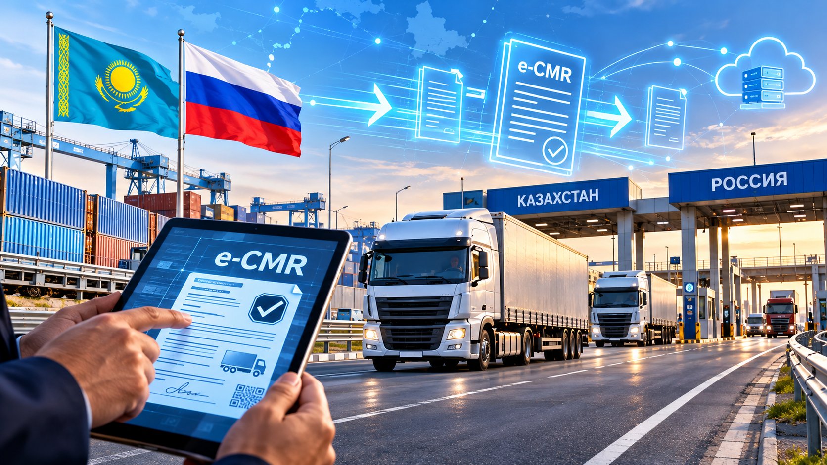 Казахстан и Россия проведут первую пилотную перевозку по электронной накладной e-CMR 