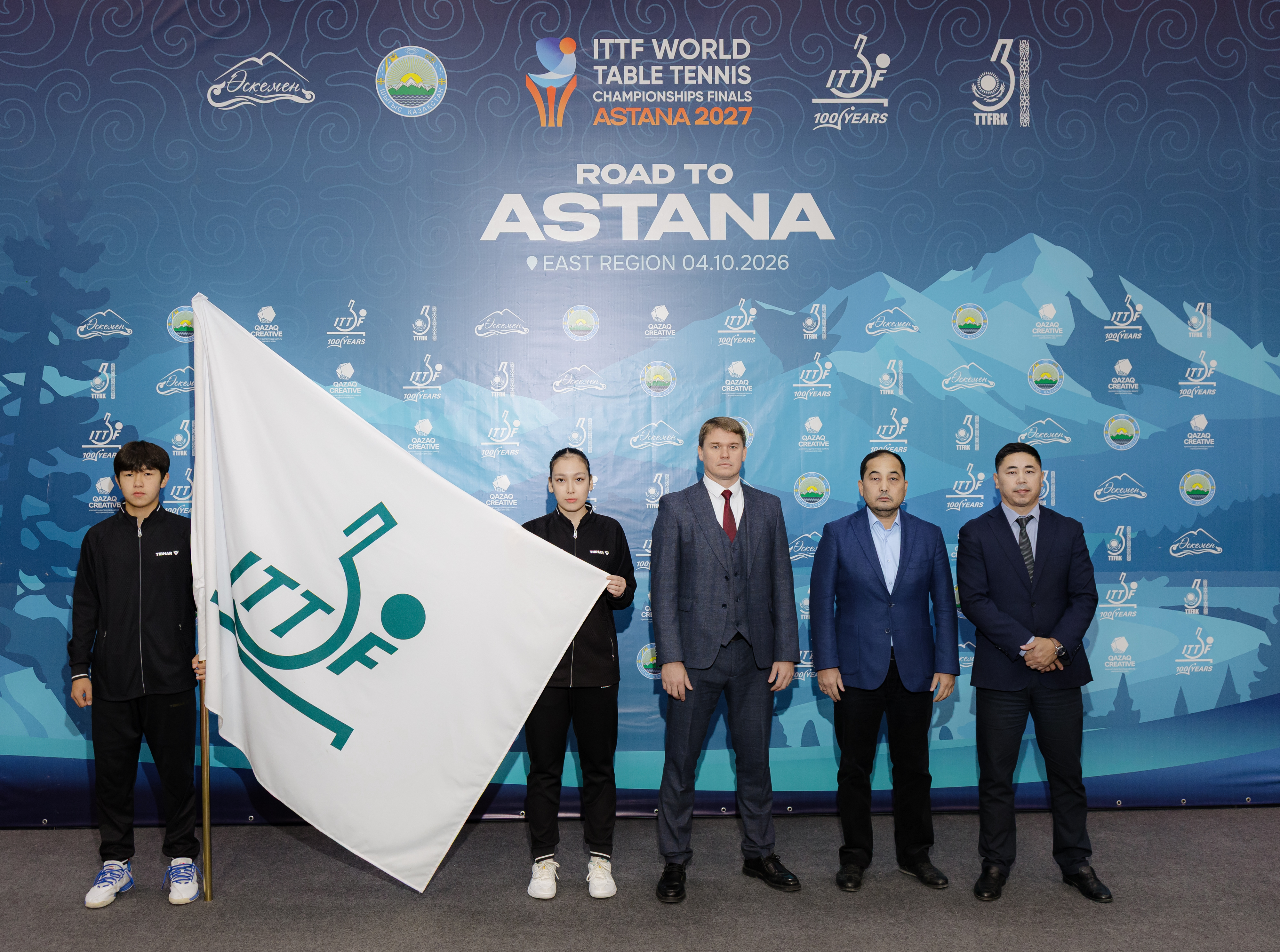 Флаг ЧМ по настольному теннису WTTC Astana 2027  представили в Усть-Каменогорске