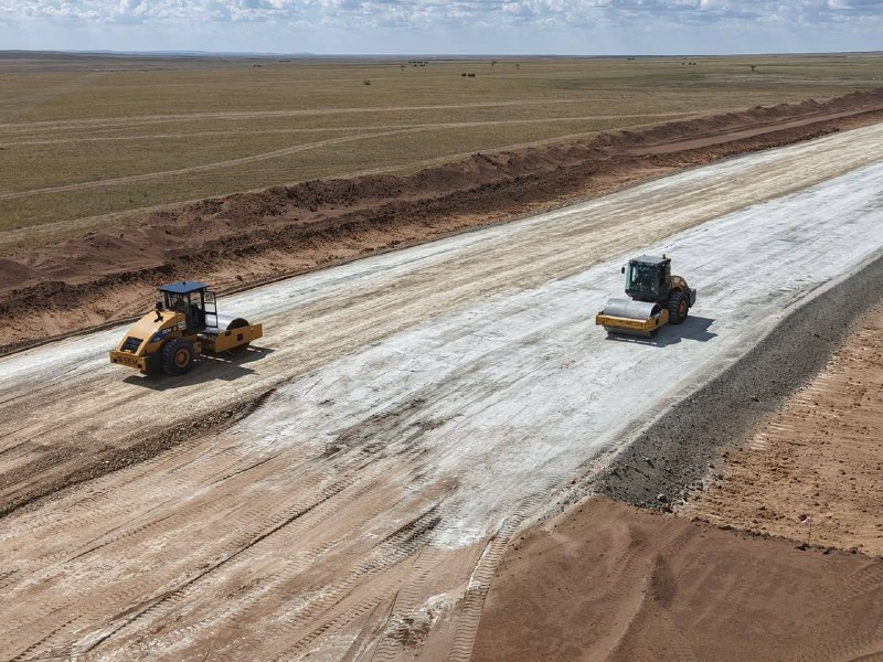Қарағанды &ndash; Жезқазған автожолының құрылысына 450 техника жұмылдырылды