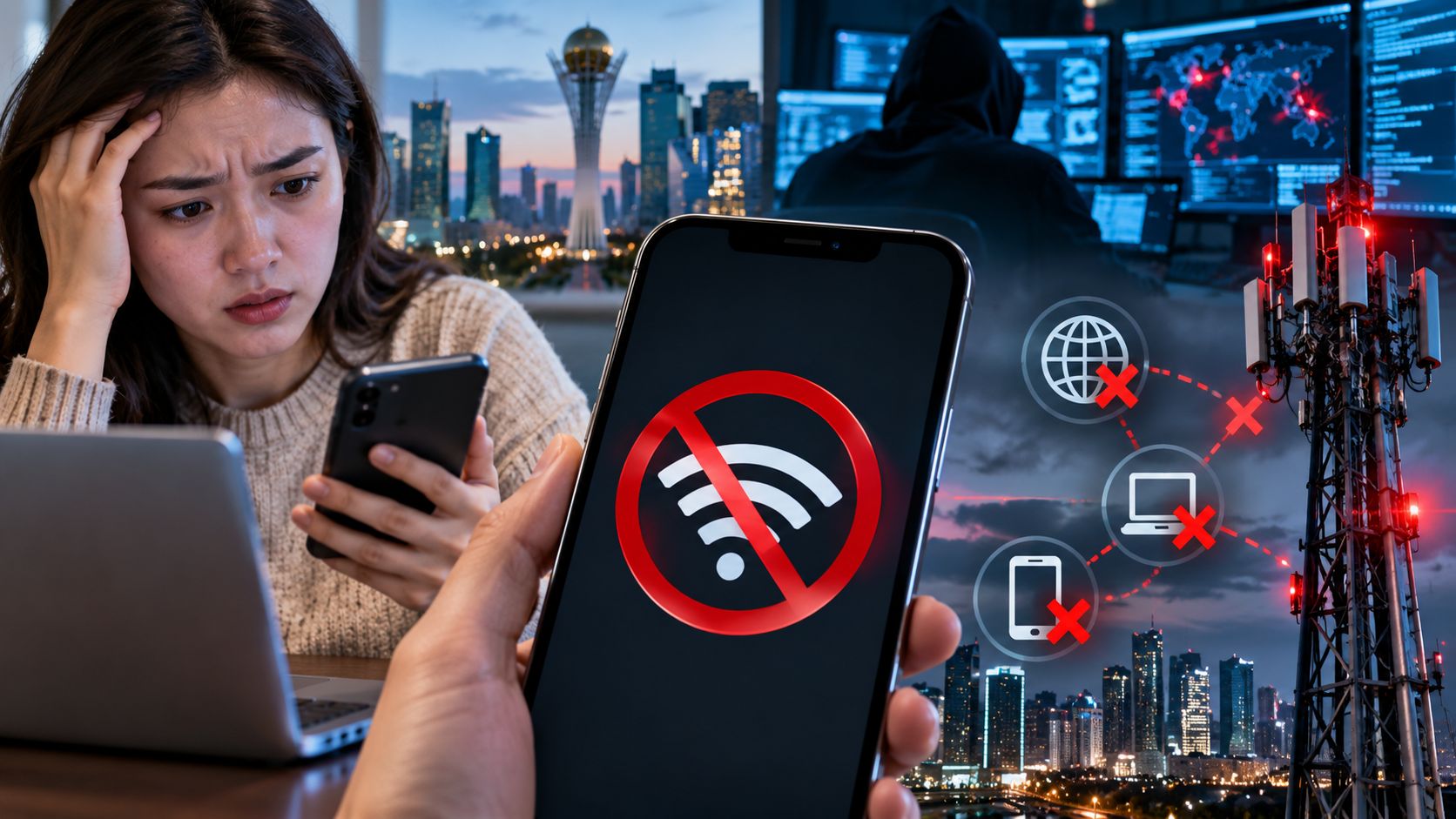 Казахстанцам могут ограничивать интернет из-за инцидентов кибербезопасности 