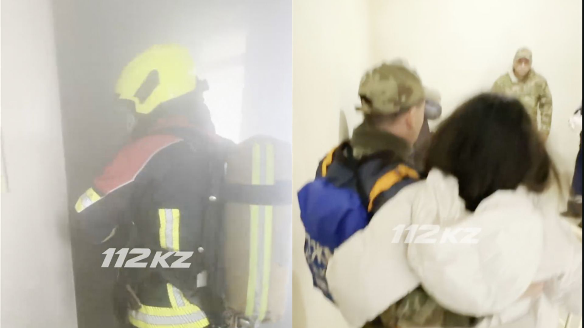 Астанада 18 қабатты үй өртеніп, төрт адам құтқарылды