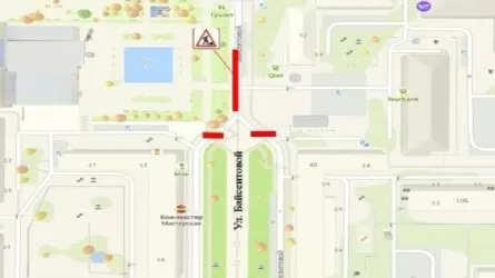 В Алматы на три дня ограничат проезд по одной из улиц