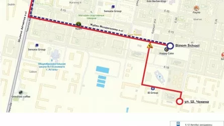 В Астане временно изменилась схема движения дух автобусных маршрутов