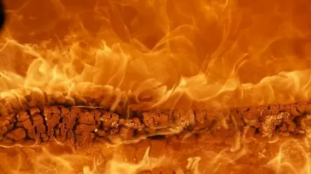 Пожар произошел на хлопковом заводе в Туркестанской области