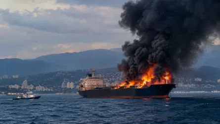В Черном море загорелся танкер &laquo;теневого флота&raquo;: пляжи закрыли