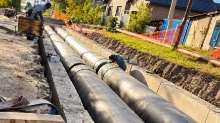 Сразу четыре тепломагистрали обновили в одном из городов РК