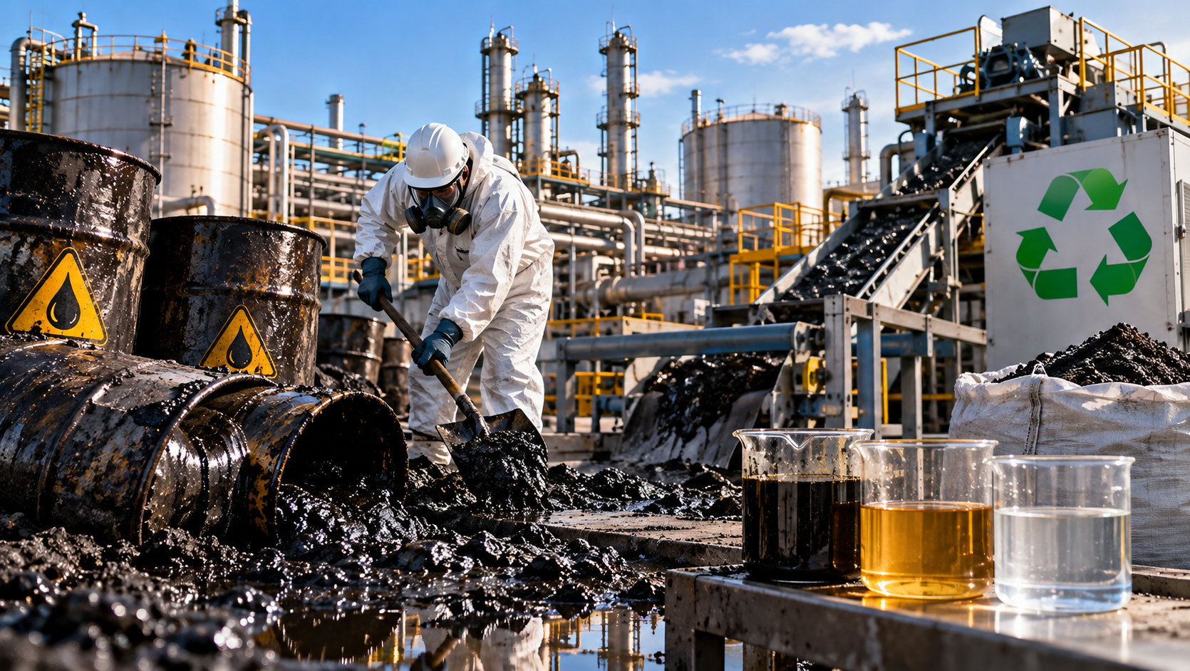 Почти 1,5 тыс. тонн опасных нефтяных отходов переработали без лицензии в Актобе 