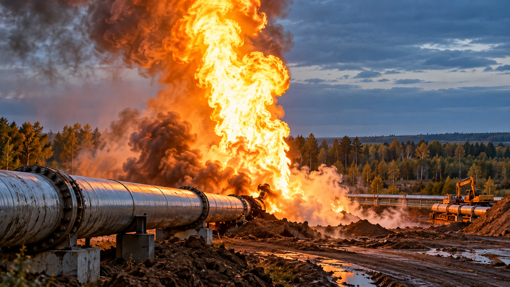 Взрыв на газопроводе САЦ остановил поставки российского газа в Казахстан и Узбекистан 