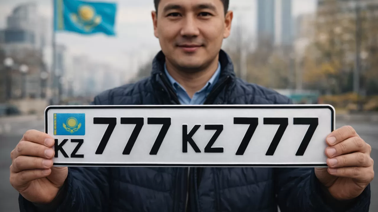 Очередь, "помогайки" и нервы: как в Алматы получают красивые номера