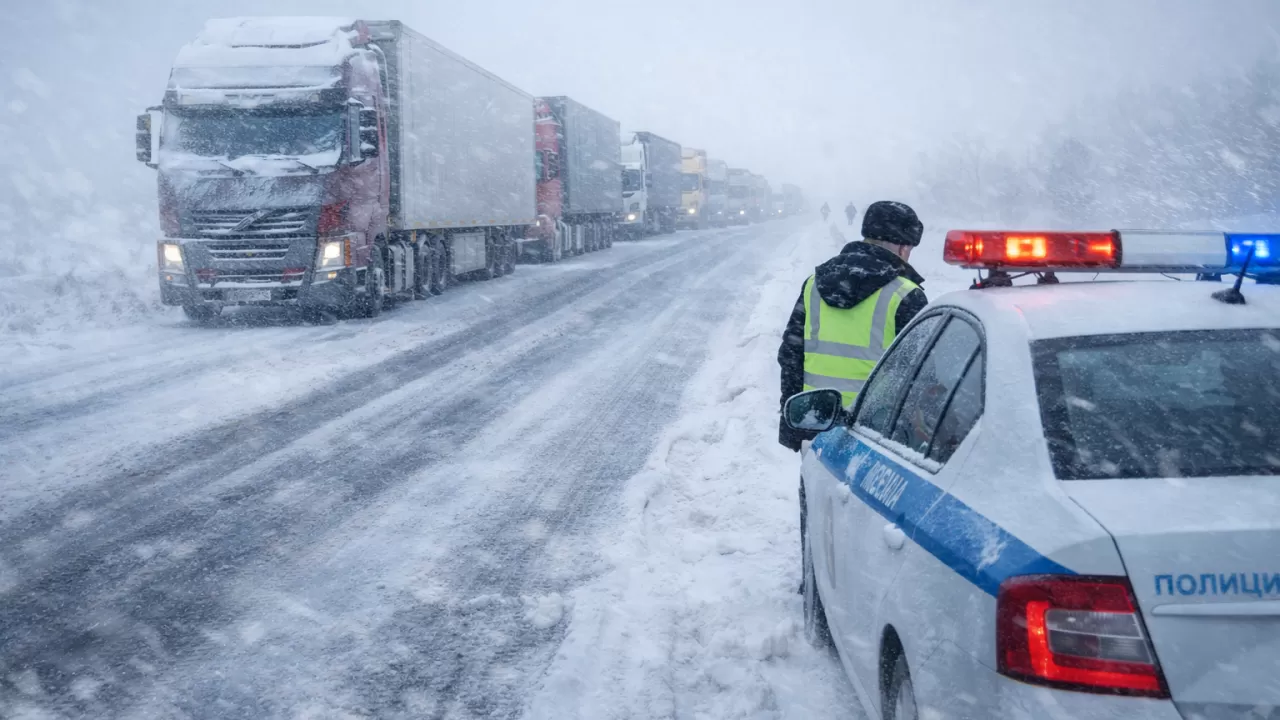1200 фур застряли в Жамбылской области 