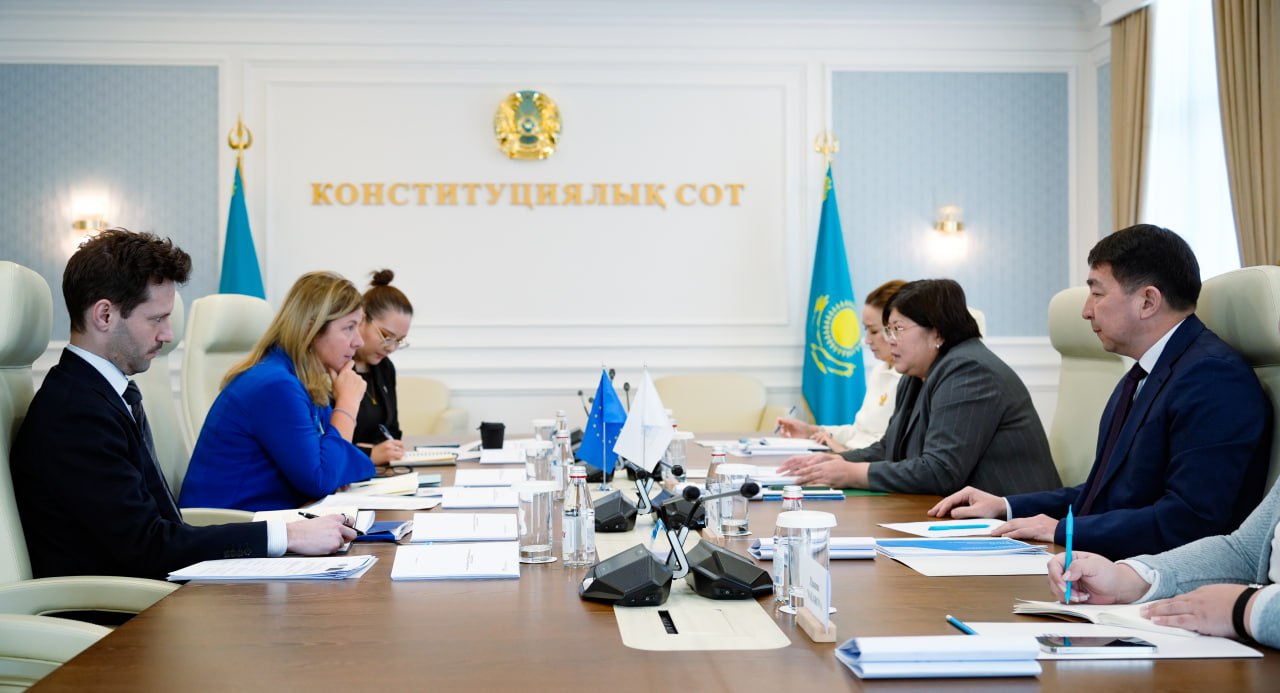 Конституциялық Соттың төрағасы Еуропалық Одақ елшісімен кездесті