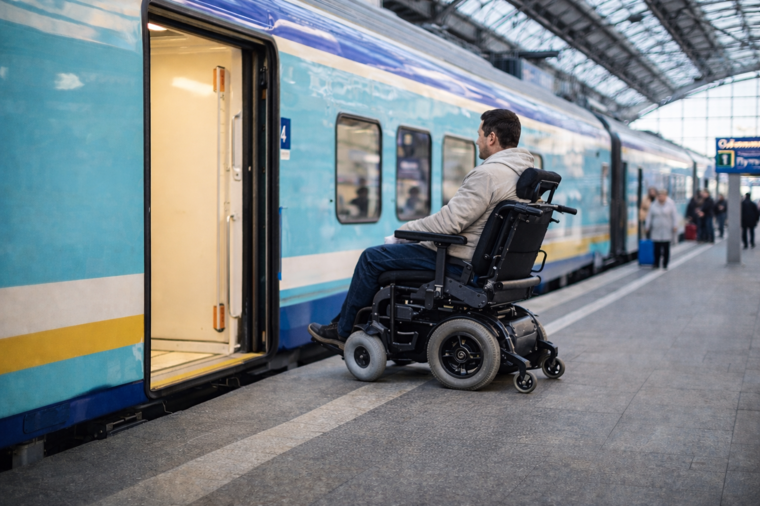 Вокзалдарда мүгедектерді қатты қуантатын қызмет іске қосылды