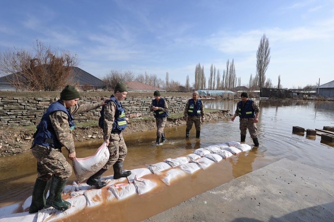 Тараз қаласында тұрғын үйлерді су басты 
