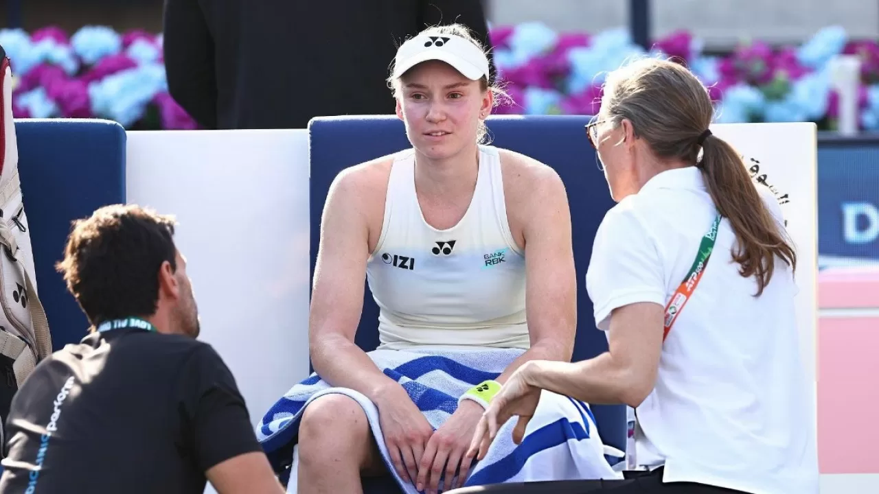 Елена Рыбакина денсаулығына байланысты жарыстан шығып қалды