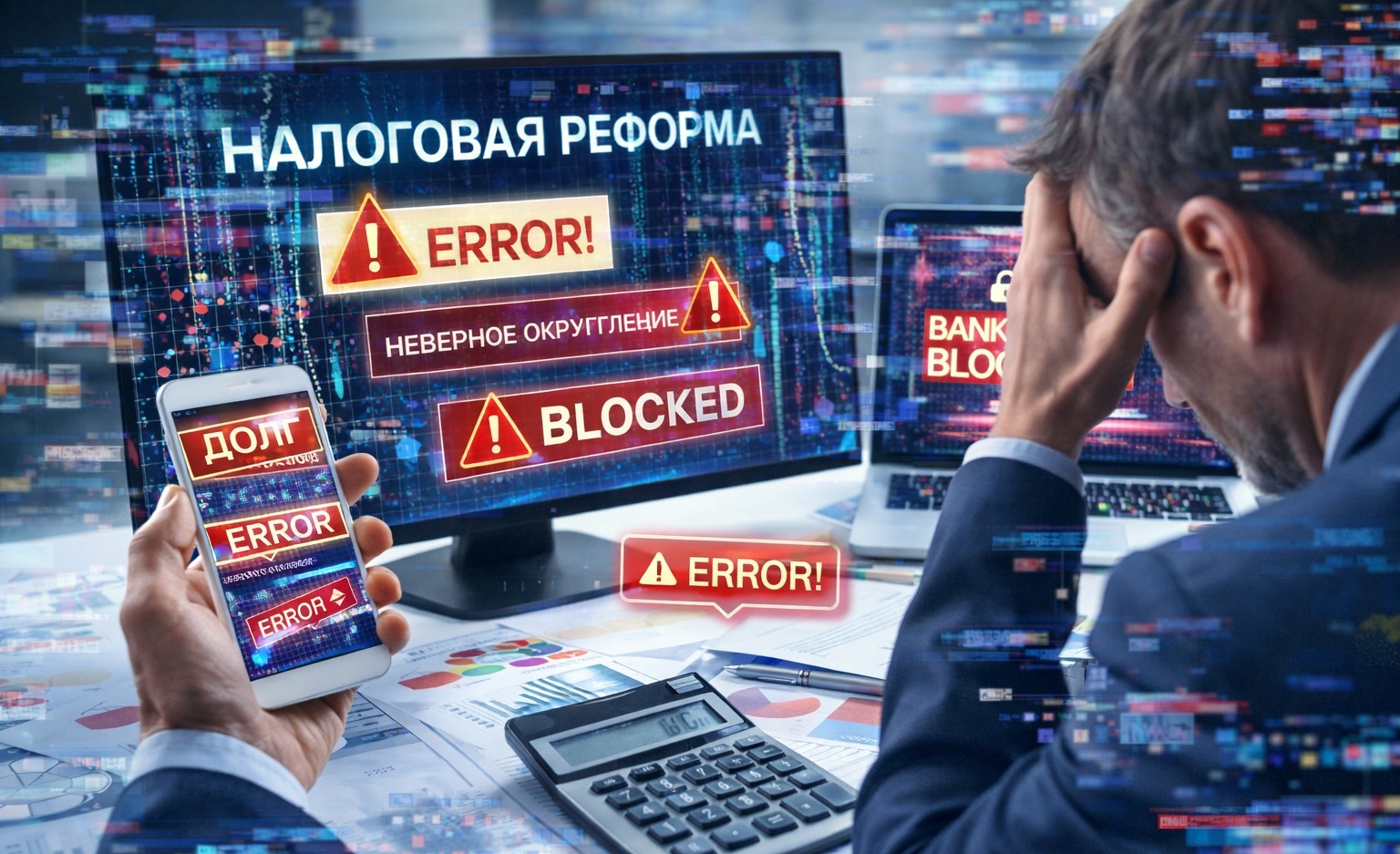 Сбой в госбазе данных заблокировал работу бизнеса