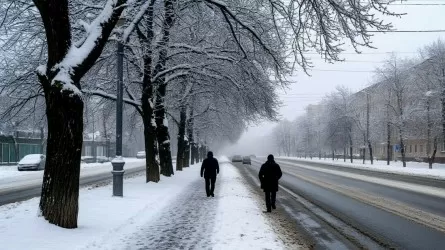 Низовые метели, гололед и осадки накрывают Казахстан