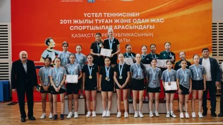 12-летняя cпортсменка стала абсолютной чемпионкой РК по настольному теннису 
