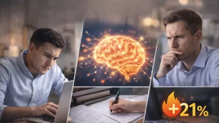 Умственная работа сжигает до 21% калорий