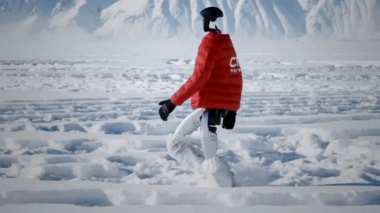 В соседней стране робот вытоптал символ Олимпийских игр