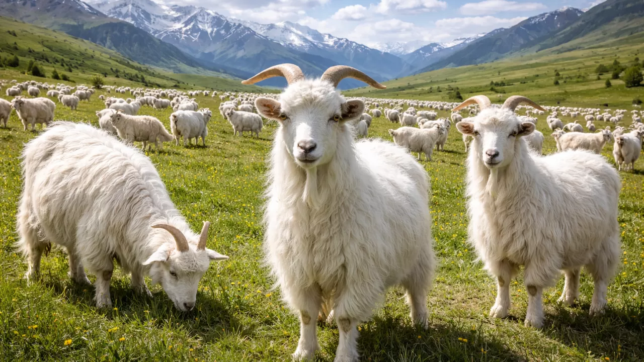 Казахстан планирует импорт кашемировых коз в соседнюю страну 