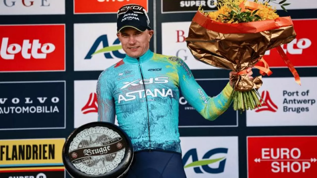  XDS Astana Team велошабандозы "Брюгге турында" үздік үштікті түйіндеді