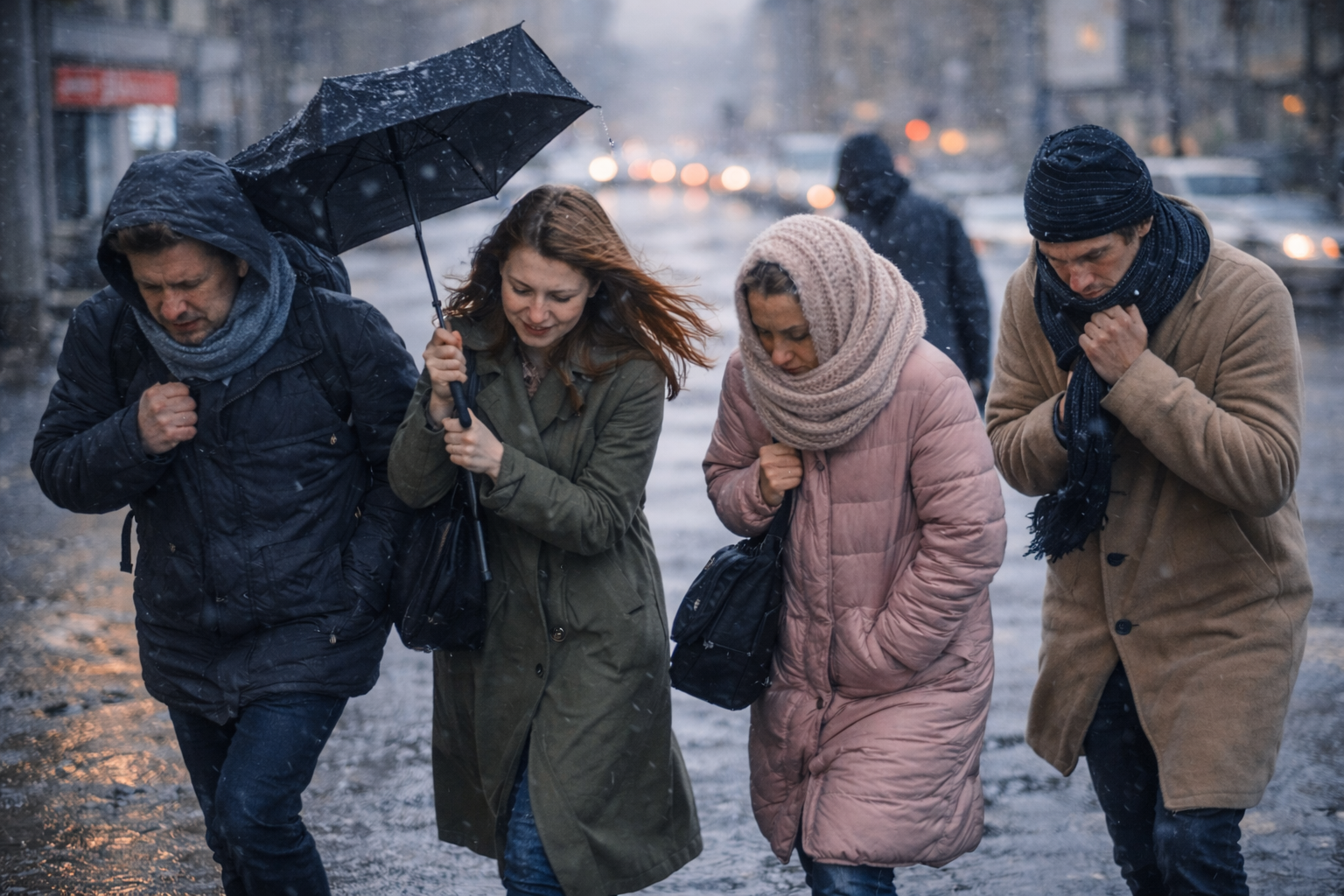 Циклон принесет в Казахстан снег, дождь и сильный ветер