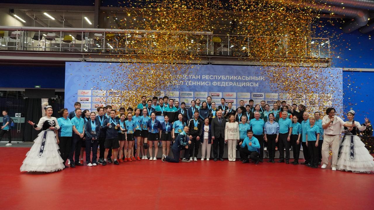 В Алматы определены чемпионы Казахстана по настольному теннису