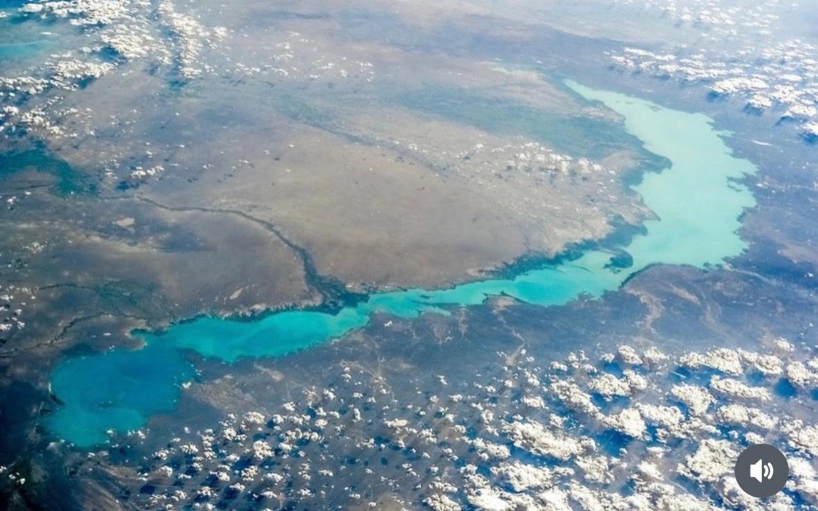 Ресейлік ғарышкер Балқаш көлінің ғарыштан түсірілген суретін жариялады