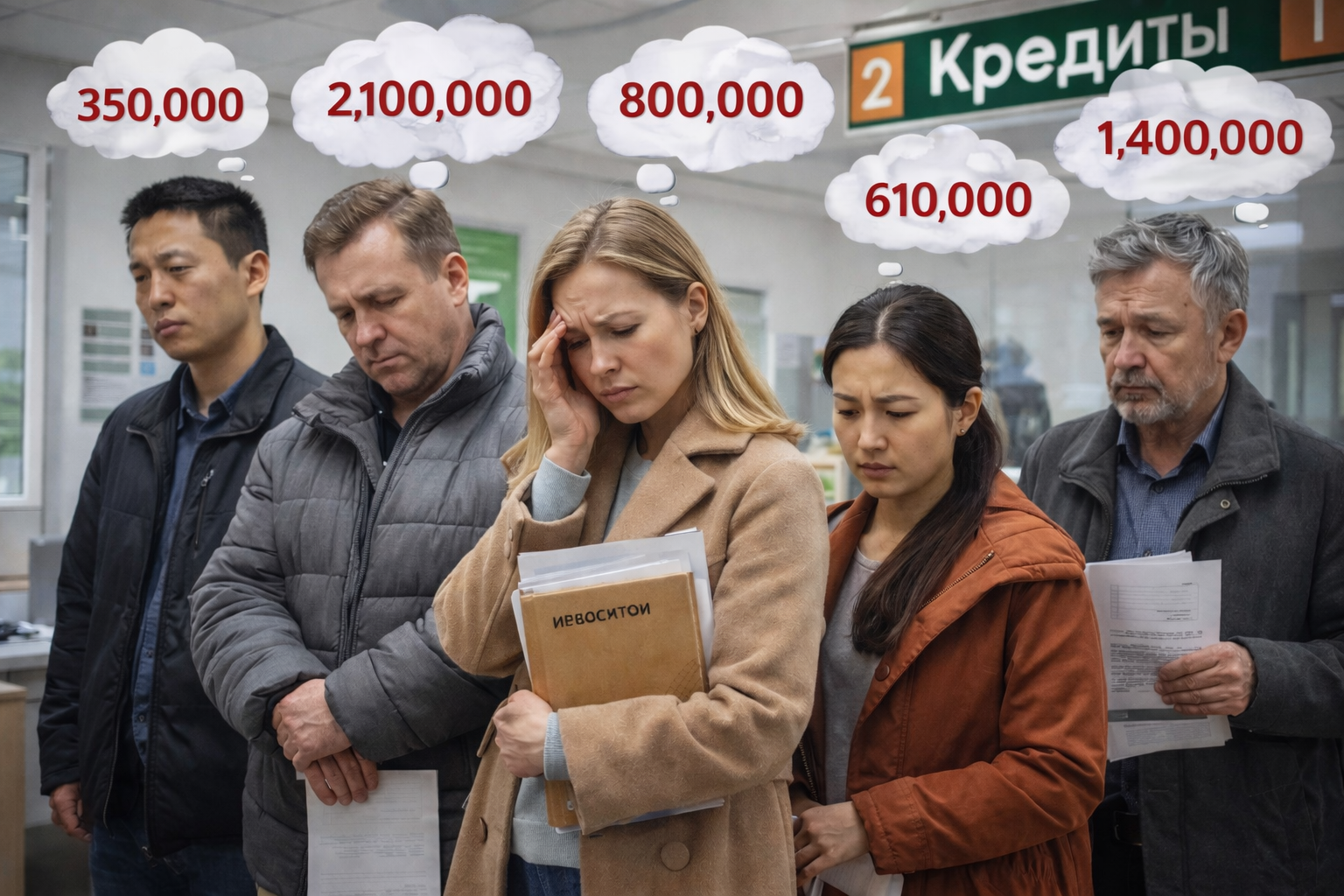 Долги казахстанцев достигли рекордного уровня 