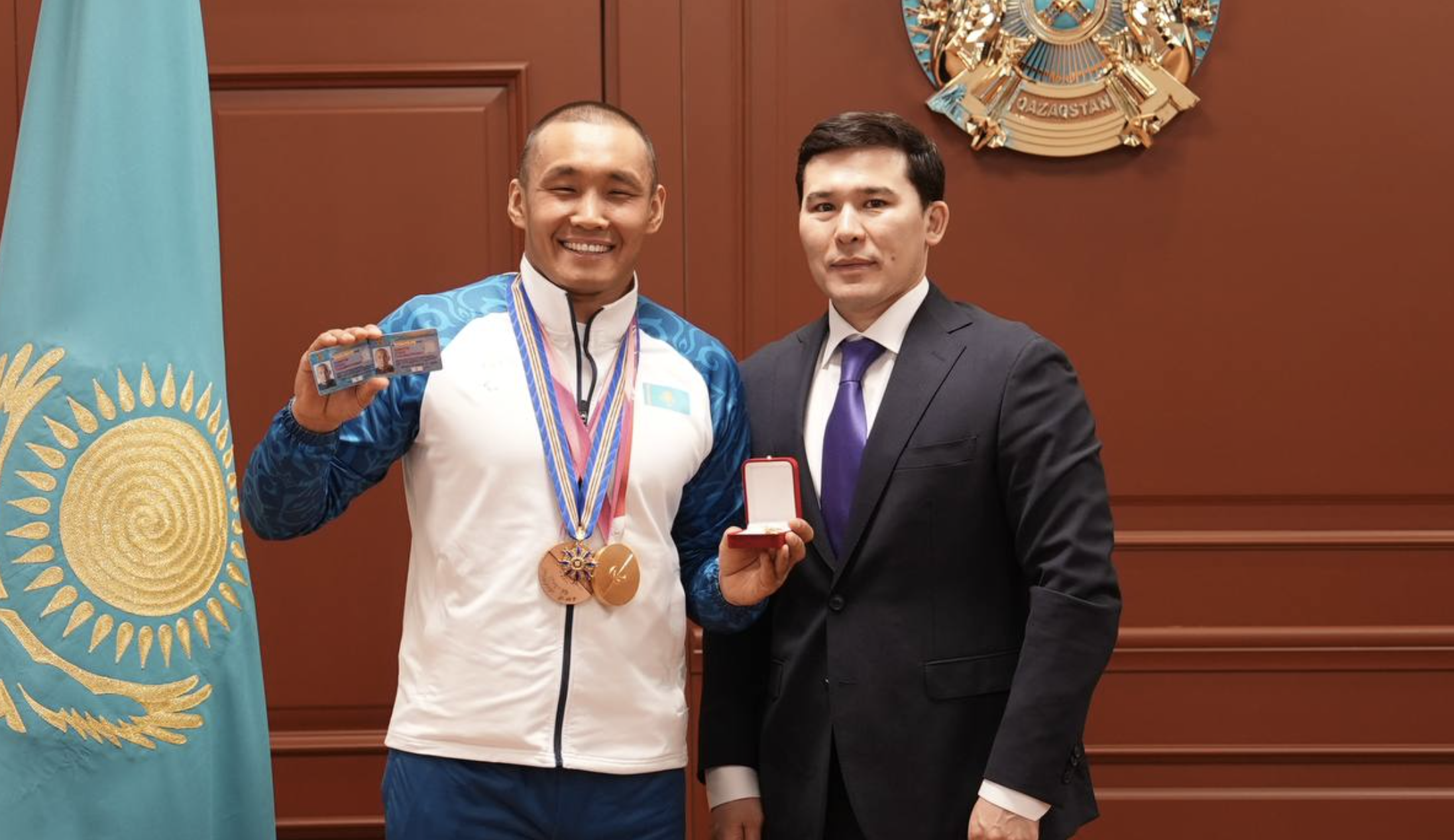 Паралимпиада чемпионы Ербол Хамитовқа &laquo;Қазақстанның еңбек сіңірген спорт шебері&raquo; атағы берілді