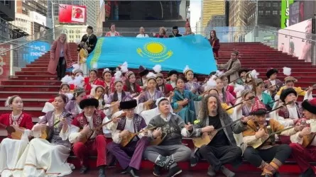 Times Square in New York Hosted Nauryz Celebration