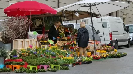 В Алматы открыли тысячи мест для продажи цветов 