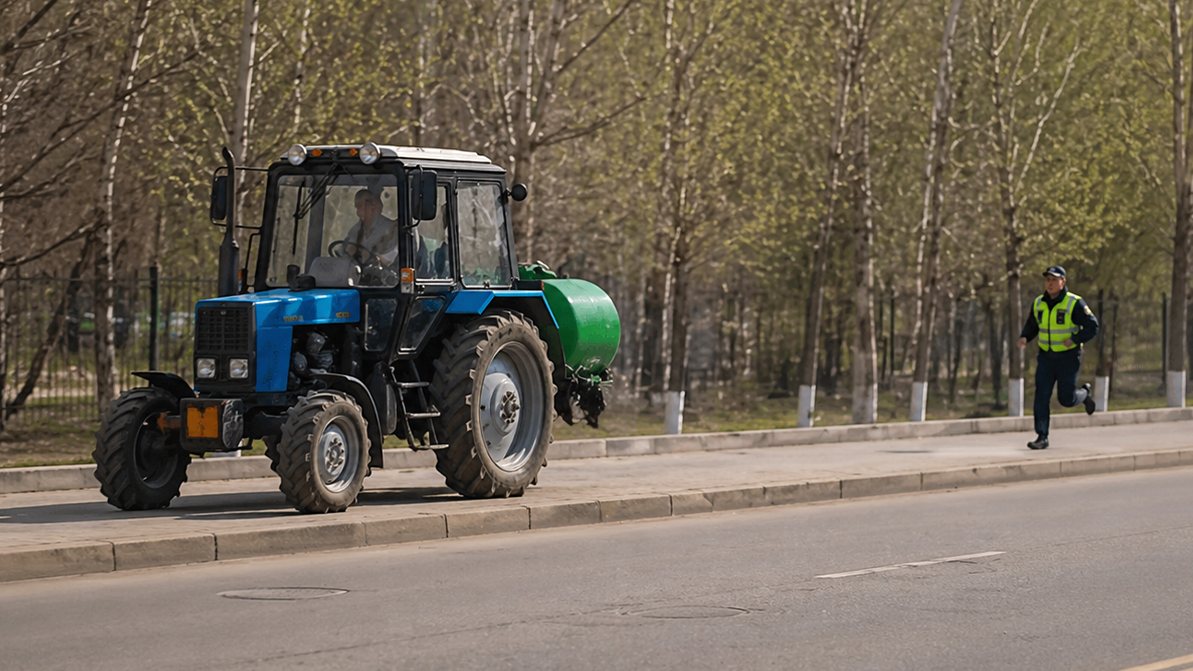 &laquo;Тротуармен қашқан трактор&raquo;: Елордада мас жүргізуші жазаланды