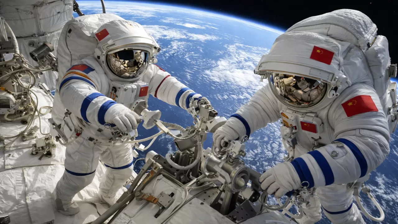 Тайконавты Китая на несколько часов вышли в открытый космос