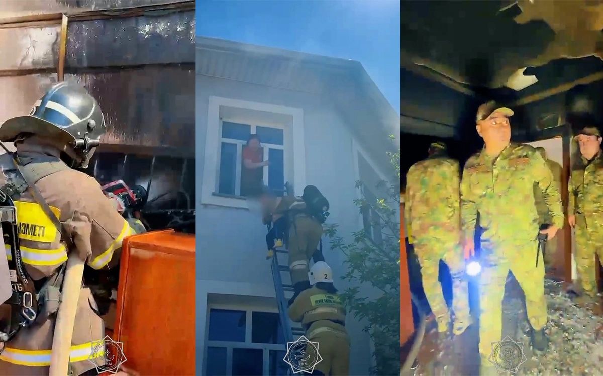 Қызылордада балабақшадан өрт шығып, 88 бала эвакуацияланды