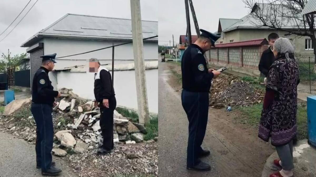 "Салмағы 2 тонна құрылыс қалдығын көшеге төккен": Қазығұрттық тұрғын жауапқа тартылды