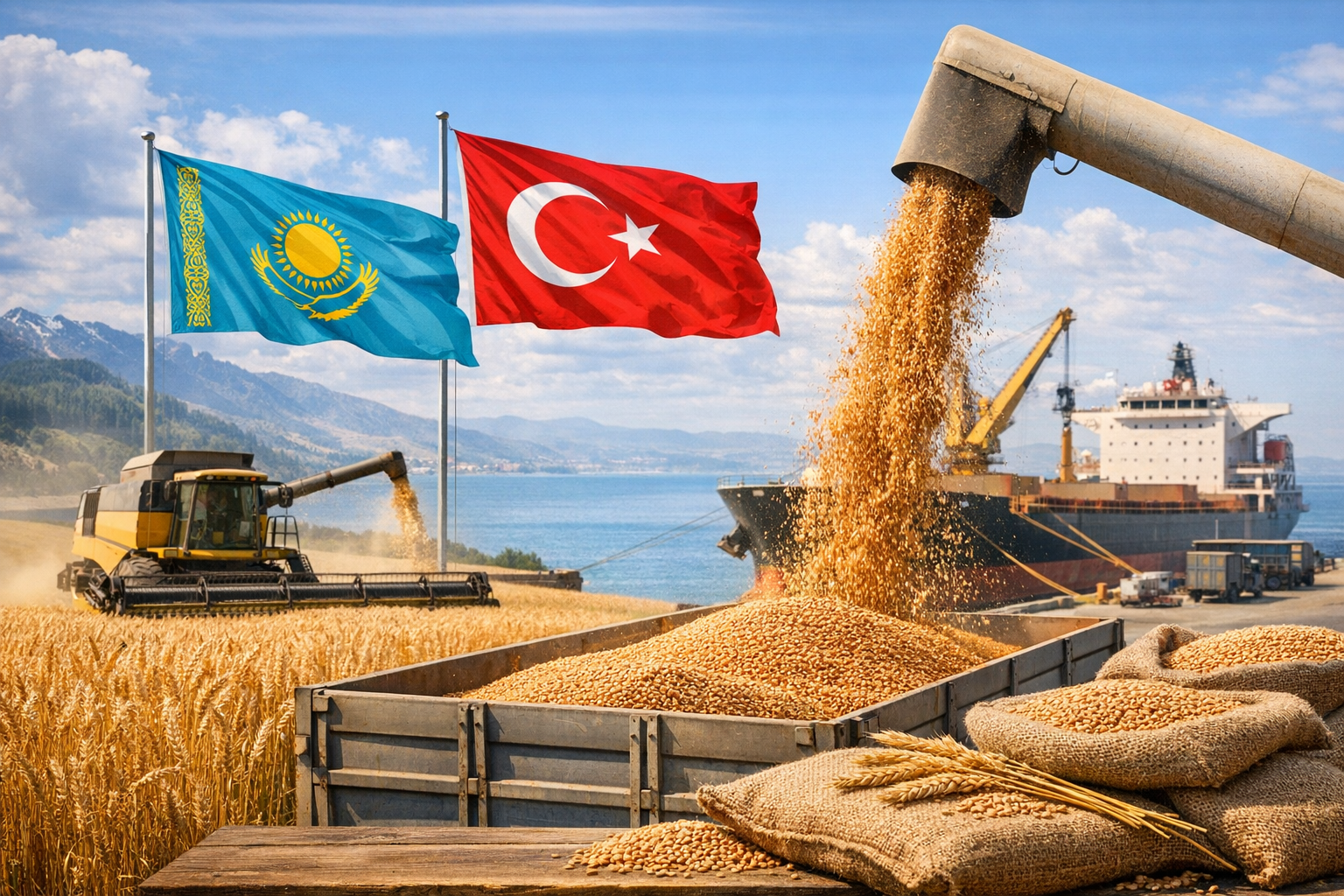 Олжас Бектенов: Түркияға бидай, жасымық және майлы дақылдар экспорттауға мүдделіміз