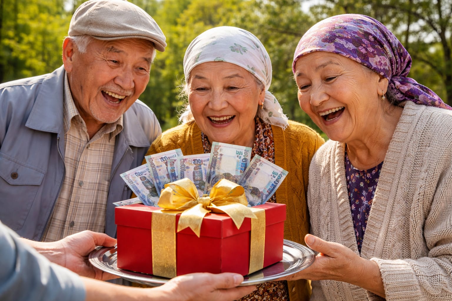 В апреле казахстанцы получат "пенсионную" надбавку