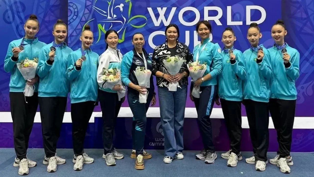 Гимнастки Казахстана поднялись на пьедестал в Ташкенте 
