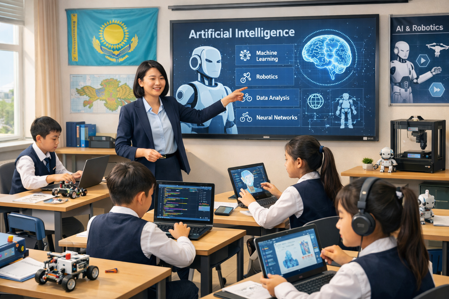 Где в Казахстане запустят цифровые школы  