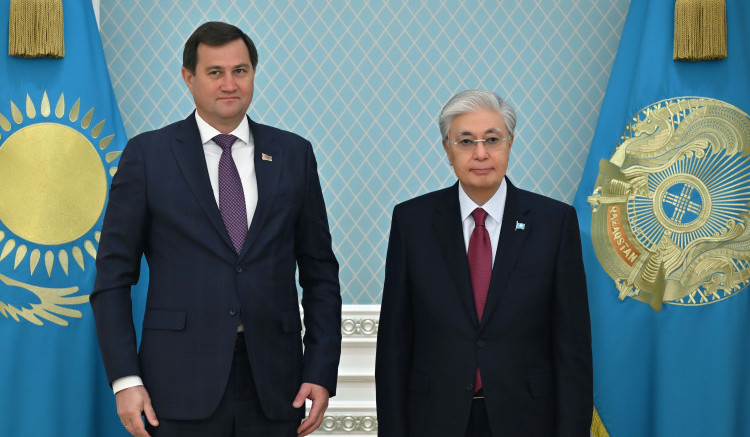 Мемлекет басшысы Беларусь сыртқы істер министрі Максим Рыженковты қабылдады