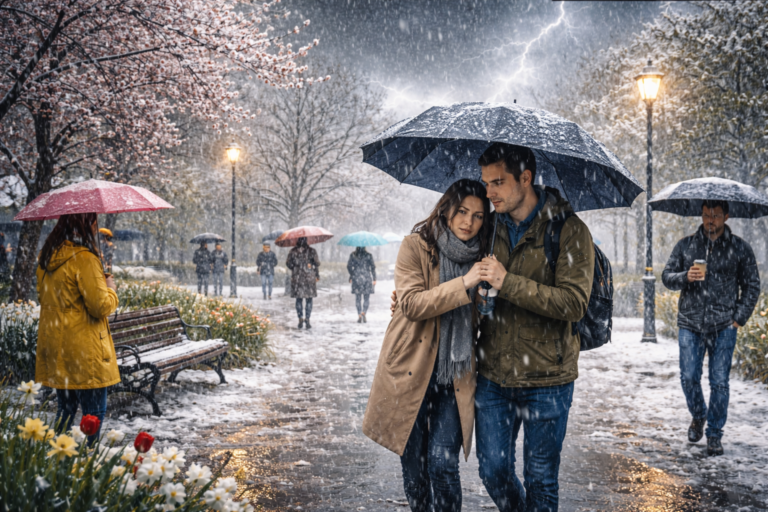 Бесқонақ в разгаре: снег ожидается в Астане, а грозы на юге Казахстана  