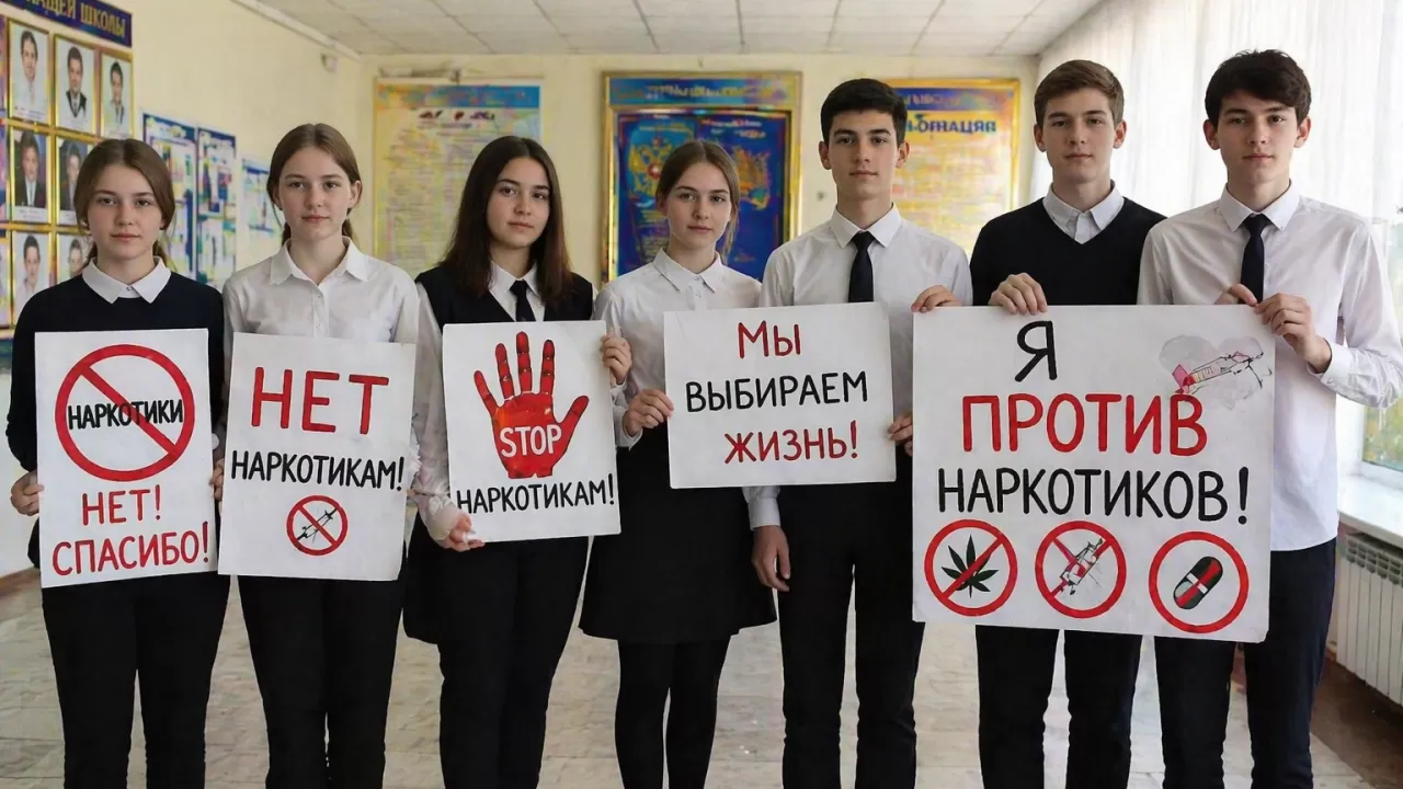 Столичные школьники провели ряд мероприятий против наркотиков