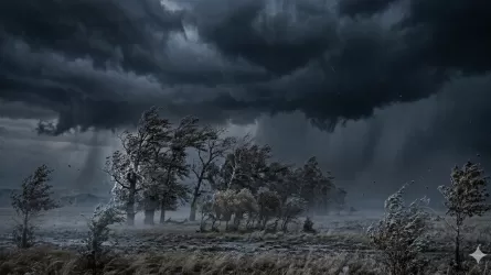 Заморозки, снег и ветер: на Казахстан обрушился мощный атмосферный фронт