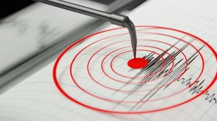 Землетрясение магнитудой 5 произошло у РК  