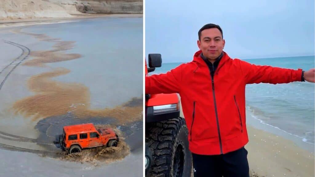 Бозжыра маңында тұзды алқапты лайлаған өзбекстандық блогер жазаланды