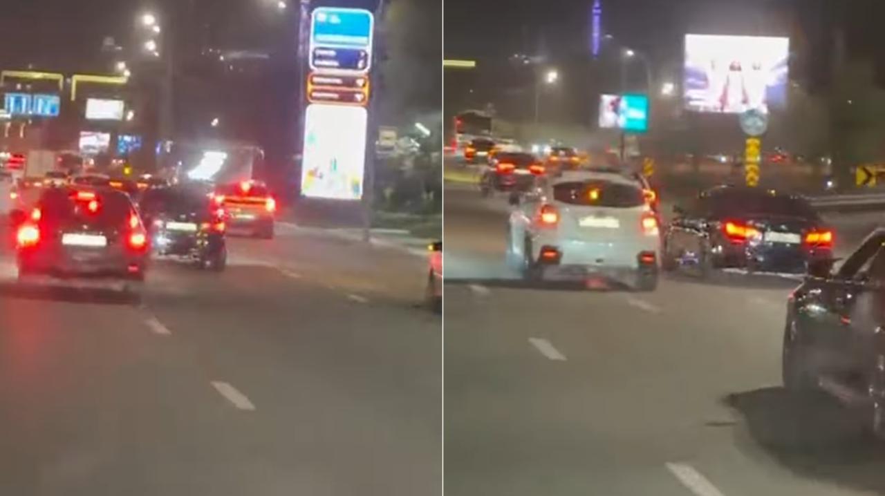 Опасные гонки водителей на Аль-Фараби в Алматы показали в МВД